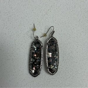 Kendra Scott Silver/Black Earrings